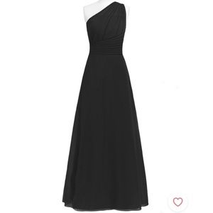 Azazie Black Ashley Bridesmaid Dress